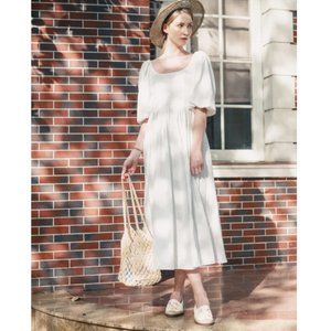 Handmade Etsy Labera Dress Natural Linen Cottagecore Maxi Sundress Size XL